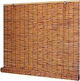 Rollos & Jalousien Outdoor Bambusrollo Raffrollo Rollo Bambus Breit Wärmedämmung Sichtschutz Sonnenschutz Schilfvorhänge für Terrasse/Garten/Fenster/Tür/Küche/Balkon,70x80cm/28x32in