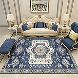 teppich jugendzimmer mädchen lalee teppich Schlafzimmer rechteckiger blauer Teppich Arbeitszimmer Dekoration Büro Bodenmatte teppich wohnzimmer waschbare teppiche in waschmaschine 160X230CM 5ft 3