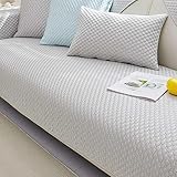 Sofabezug Antirutsch,Anti Slip Sofa Cushion,sofaschutz Wasserdicht L Form,Sofakissen aus Eisseide, Sommer-Eiskissen, kühle Matte, Sitzkissen Stoffhandtuch,D-110x240cm