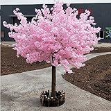 CAMBOS Große Pflanze/Japanischer Kirschbaum Künstlicher Baum/Künstliche Blumen Deko Outdoor Kirsche/Deko Salon Mariage MuralGarden Pflanzen Simulation Falsche Blumen 2.5x2m/8.2x6.6ft