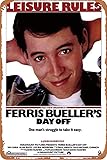 Filmposter 'Ferris Bueller's Day Off 1986', Metall-Blechschilder, moderne Wanddekoration für Schlafzimmer, Büro, Zuhause, Zimmer, 20,3 x 30,5 cm