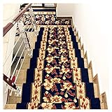 Teppich-Treppenstufen, strapazierfähig, maschinenwaschbar, Stufenmatte, selbstklebend, für Kinder, Älteste und Haustiere, Kaffee (15 Stück), 04,65 x 24