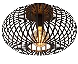 LUCIDE MANUELA - Deckenleuchte - Ø 40 cm - 1xE27 - Schwarz