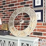 JUSTINZZ Retro Mechanischer Industriell Takt Wall Clock Mit Drehbaren ZahnräDern Vintage Groß Lautlos Wanduhr Ohne TickgeräUsche 3D Dekorative Einfach Zu Lesen Art Decor FüR Home Office School