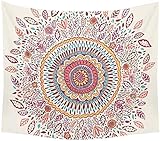 Goldbeing indischer Wandteppich Wandbehang Mandala Tuch Wandtuch Gobelin Tapestry Goa Indien Hippie-/ Boho Stil als Dekotuch/Tagesdecke indisch orientalisch Psychedelic (203 x 153cm, Style 3)