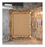 Lnxp BILDERRAHMEN BAROCKRAHMEN mit Glas 56x46cm RECHTECKIG REPRO Bilder für 30x40cm oder 40x30 cm BAROCK ANTIK (Gold)