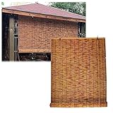 Rollo Bambusrollo Retro 180cm 150cm 120cm 100cm Breit Verdunkelungsrollo 80% Lichtdurchlässig Für Fenster, Sichtschutz Rollo Bambus 95% UV-Schutz,für Außenbereich, Garten, Terrasse