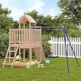 Yolola Spielturm Outdoor mit Klettergerüst & Schaukelgestell Holz Spielplatz Für Garten Kinderspielplatz Outdoor Garten,Spiel-Zubehör für den Garten#4