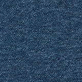 Teppichfliesen selbstliegend blau | Teppichboden Fliesen als Schlingenware für Büro und Schlafzimmer | Teppich Fliesen in 50x50 cm aus Polypropylen