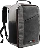 Cabin Max Manhattan Stowaway XL - Ryanair Premium Handgepäck 20 Liter Schultertasche 40 x 20 x 25 cm abschließbarer Rucksack mit Organisationsfach und nützlichem Tablet Fach (40x20x25cm, Rot)