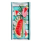 Strandtuch Wassermelone Mikrofaser Strandtuch Groß 140x200 Bedruckt Strandhandtuch Sandfrei Schnelltrocknend Strandtücher als Strand Badetuch Saunahandtuch