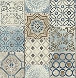 KT·EXCLUSIVE WALL FASHION Selbstklebende Tapeten | Orientalische Tapeten | Oriental Tiles | Türkis