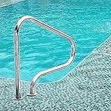 FABIIA Pool-Handläufe, 304-Edelstahl-Schwimmbadgeländer, Einfach Zu Montierender Handhaltegriff Für Den Eingang Zu Unterirdischen Pools (Maximal) 440 Pfund Tragfähigkeit (Dicke 1,5 Cm)/Dicke 1,2 cm