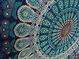 Craftozone Tapisserie Geschenk Hippie Wandteppiche Mandala Bohemian Psychedelic komplizierte indische Wandbehang Bettwäsche Tagesdecke