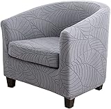 Sesselbezug Stretch Sesselhusse,2-Separate-Teile Clubsessel Sessel Bezug für Eine Einfache Reinigung,Cocktailsessel Armchair Sesselhussen mit Armlehne Hussen für Sessel ( Color : #2 , Size : 1pc )
