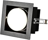 einbaustrahler led Quadratische LED-Deckenplatte, schwarze Oberfläche, Einbaustrahler, 5 W, 9 W, integrierter LED-Strahler, superhelles Tageslichtweiß, for Zuhause, Wohnzimmer, Küche, hohe Helligkeit