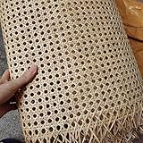 FABIIA 100 cm Breite, Naturrohr Rattan Gewebtes Gurtbett, Rattan Wicker Sheet Stoffmöbel Reparatur, Rattanniture Stuhl Gewebematerialnetz Für Schrank, Tür, Bett, Tische, Regal Offen/Eine Farbe/100*200