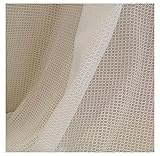 Homxi Gardinen Voile 2er Set 2 x 132W x 244H cm,Vorhänge Wohnzimmer Voile Weiß Einfarbig und Hohl Vorhang Gardinenhaken
