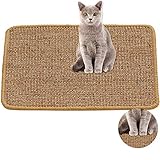 Kratzbäume Katzen/Katzen Kratzbaum Sisal Cat Scratcher Matte Kratzbrett Nägel Schaber Katzen Baum Katze Spielzeug Stuhl Matte Schlafmatte Kratzbaum für Katzen (Color : A, Size : 40x60cm)