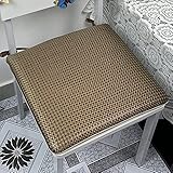 TENREV Lässig/atmungsaktiv/Sitzkissen/Universal/Stuhlkissen/luxuriös/Sitzkissen/für/Outdoor/Terrassenstuhl/Schreibtischstuhl/Esszimmerstühle/Küchenstuhl/Loungesessel, schwarz, 50 x 50 cm