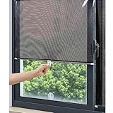 Einziehbarer Saugnapfvorhang, Sonnenschutzrollo, Balkon, Wohnzimmer, Schlafzimmer, Küchenfenster, Verdunkelungsrollo, Sichtschutz Und Sonnenschutz,001,50cmx125cm