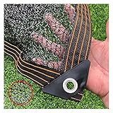 Schattiernetz GewäChshaus Sonnenschutz Netz,Schattentuch Leicht Und Haltbarkeit Schatten Uv bestäNdiges Netz 50%-55% Shading Rate,FüR Garten Blumen Pflanze Schwarz (1mx2m/3.3ftx6.6ft)