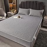 Deep Pockets Bed Protection,Latest Breathable Silky Mattress Cover, Fitted Sheet,Children Summer Cooling Mat Sleeping Pad Girls,8,79inchx87inch(3pcs)