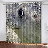 ONDIAN oesenvorhang 330 x 280 cm(130 x 110 inch) Blickdichte Vorhänge Verdunkelungsvorhänge mit Schlaufen für Schlafzimmer, Thermogardine Gardinen 2 Set