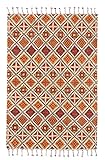 Original marokkanischer Berber Teppich aus 100% nachhaltiger Schurwolle (Wollsiegel); handgeknüpft, Beni Ourain Style | 190 x 290 cm | terra beige | Florrfäden: ca. 90000 | Marmoucha