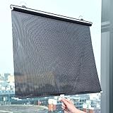 Saugnapf Fensterrollo,Einziehbare Balkon-sonnenschutzrollos,Sonnenschutz-verdunkelungsrollos,Schutz der Privatsphäre,Thermisch Isoliert Vorhänge (W50xH125cm/19.7x49.2in)