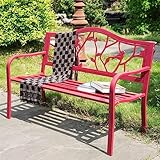Lnder 2-3-Sitzer Gartenbank Aus Aluminiumguss Terrassensitzstuhl Gartenmöbel Loungebänke Aus Metall Korrosionsbeständig