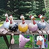 Zhenpin 5 Harz Huhn Gartendeko Es kann als Geschenk an Kinder gegeben Werden und kann auch als Kann als Geschenk für Kinder und zur Dekoration des Gartenbalkons verwendet Werden