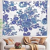 UTUMAX Wandkunst, 150 x 250 cm, orientalischer Blumenteppich, großer Wandbehang, Polyester-Tischdecken, Wandteppich, Schlafzimmer, Wohnzimmer, Schlafsaal