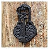 YUYOG Antiker TüRklopfer，TüRklopfer FüR HaustüR Cast Iron Crafts Vintage-Klopfer Garten Innentürgriff Wanddekoration Alte Key