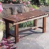 1-3 Sitzer Gartenbank Sitzbank 150cm 120cm 90cm Holz Bänke Outdoor Terrassenbank Witterungsbeständig Widerstandsfähig für Balkon Veranda Deck (Size : L120xW35xH40cm)