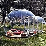 Aufblasbares Bubble-House-Kuppelzelt Im Freien Regen- Und Winddichtes Camping-Sichtschutzzelt Mit Einzeltunnel-Gewächshaus-Pavillon-Überdachung,001,3M
