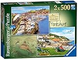 Ravensburger Picturesque Landscapes No.1 Yorkshire Whitby & Runswick Bay 2X 500 Piece Jigsaw Puzzles for Adults 10 Years Up