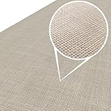 ANRO Läufer In-/Outdoor Teppich wasserfest Balkon Teppich auch für Balkon und Terasse Flur Bodenmatte wetterfest Sand Creme Abwaschbar 200 x 100cm