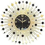 Kreative Wanduhren, Metall-Wanduhr, batteriebetrieben, kein Ticken, geräuschlose Wanduhr, perfekte Uhren für die Inneneinrichtung