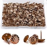 600 Stück Polster Reißzwecken, Antique Polsternägel Möbel Dekorative Reißnägel Möbel Nägel Vintage Polsterung für Sessel, Möbel, Bett und Sofa (Rot antik)