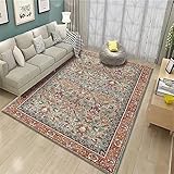 RUGMRZ Teppich Teenager Mädchen Area Rug Rosa Blumen Dekoration rechteckige Wohn Accessoires klassischer Stil gegen Schimmel Teppich Quadratisch 120 x 190 cm