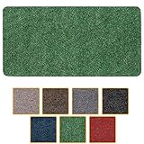 ANRO Fußmatte Schmutzfangmatte waschbar wasserdicht robust Schmutzfänger für Eingang, Haustür, Flur, Küche, Schlafzimmer Poet 40x80cm Carpet Grün