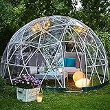 HTONVK 3,6 m/12 Fuß Blasenzelt, Kuppelhaus, transparentes Campingzelt, Garten, Outdoor, klare Kuppel, Unterschlupf, geodätische Kuppel, 5–7 Personen für Hinterhofterrassen, Essen im Freien