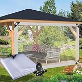 LVTFCO wasserdichte PVC-Kunststoffplane Durchsichtige Plane mit Ösen 0,12mm Markise Vordach Patio Dauerhafte Balkon Innenhof Pavillon Pflanzendecke (Color : Clear, Size : 5x10m/16.40x32.81ft)