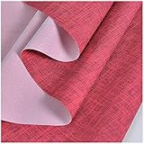 Leder stoff Rot Kunstleder Möbel Textil Meterware Polsterstoff PU Soft Stoff Wildlederimitat Velours Microfaser Möbelstoff Dicke 0,7mm Breite 1370cm 1 Stück=1m (Länge)(Size:1M)