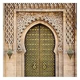 Apalis Vliestapete Oriental Gate Fototapete Quadrat | Vlies Tapete Wandtapete Wandbild Foto 3D Fototapete für Schlafzimmer Wohnzimmer Küche | Größe: 240x240 cm, beige, 95427