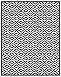 Green Decore Nirvana Wendbarer Öko-Teppich aus recyceltem Kunststoff (Plastik) (270 x 360 cm, Schwarz Weiss)