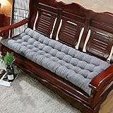 Bankauflage für draußen, dicke Sitzmatte, 160 x 55 cm, rechteckiges Bankkissen, weiches Chaiseschaukel-Auflage für 2- und 3-Sitzer-Gartenstühle aus Metall oder Holz
