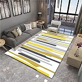 RUGMRZ Teppich Balkon Outdoor Modernes minimalistisches Wohnzimmer balkonboden gelb Teppich weich Teppich Schlafzimmer Teppich Balkon Outdoor läufer flur170x240CM