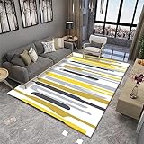 RUGMRZ Teppich Balkon Outdoor Modernes minimalistisches Wohnzimmer balkonboden gelb Teppich weich Teppich Schlafzimmer Teppich Balkon Outdoor läufer flur170x240CM